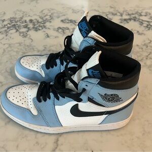 Nike High Top Sneakers AIR JORDAN 1 RETRO OG Blue Size 8